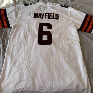 On Field Nike Baker Mayfield Cleveland Browns Stitched Jersey
